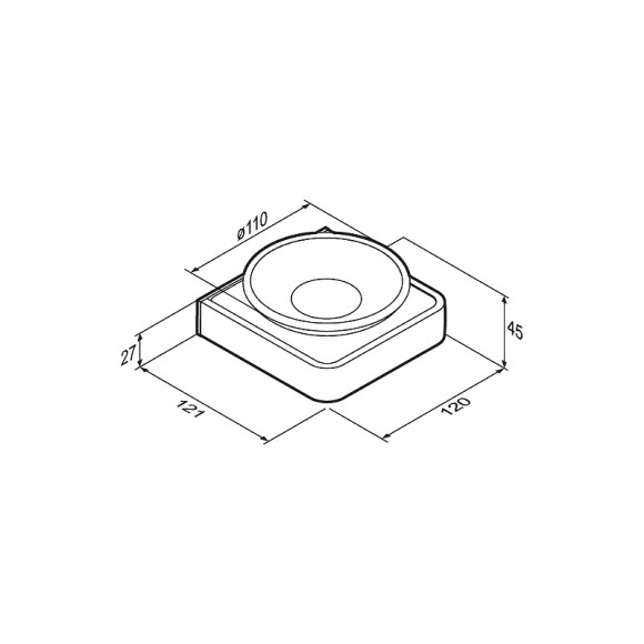 Мыльница Damixa Jupiter DA7734200 Черная Хром Мыльница Damixa Jupiter DA7734200 Черная Хром