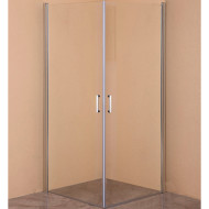 Душевой уголок Orange E04-100TCR 100x100 профиль Хром стекло прозрачное