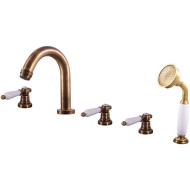 Смеситель на борт ванны Rav Slezak Morava retro MK562.5PSM Бронза