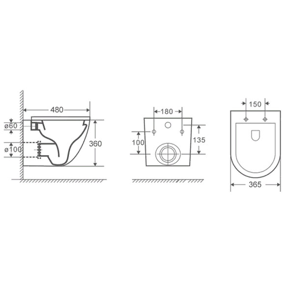 Унитаз Azario Teramo AZ-0053 SP подвесной Белый с сиденьем Микролифт Унитаз Azario Teramo AZ-0053 SP подвесной Белый с сиденьем Микролифт