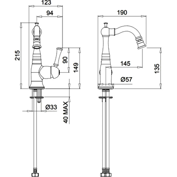 Смеситель для биде Migliore Dallas 18595 Бронза