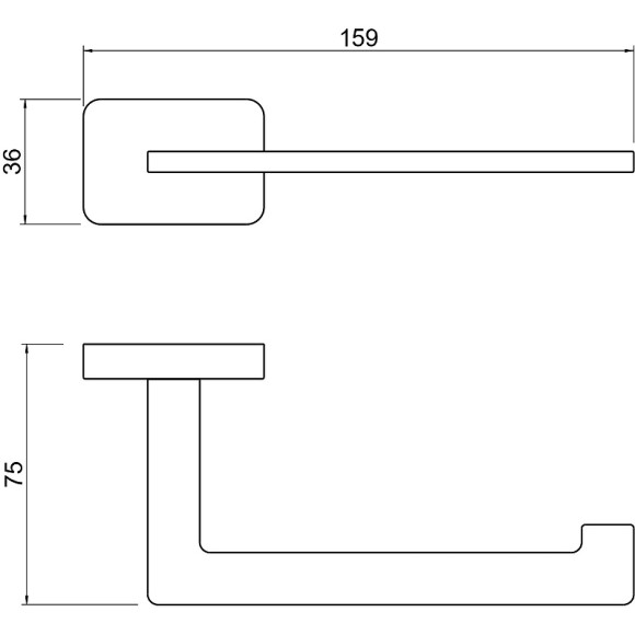 Держатель туалетной бумаги Aquatek Либра AQ4308MB Черный матовый Держатель туалетной бумаги Aquatek Либра AQ4308MB Черный матовый