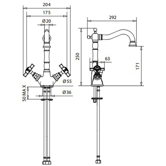 Смеситель для кухни Migliore Princeton 18297 Медь Смеситель для кухни Migliore Princeton 18297 Медь