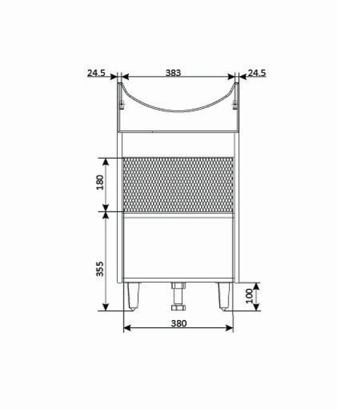 Тумба под раковину 1MarKa Story 45Н У99313 Белый глянец