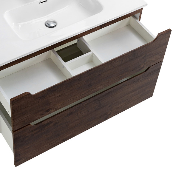 Тумба под раковину BelBagno Etna-H60 100 ETNA-H60-1000-2C-SO-RW-P подвесная Rovere Moro Тумба под раковину BelBagno Etna-H60 100 ETNA-H60-1000-2C-SO-RW-P подвесная Rovere Moro