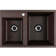 Кухонная мойка Aquaton Делия 78 DBL 1A723132DE280 Кофе