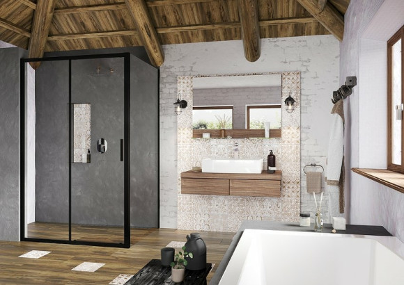 Душевая стенка Ravak Blix Slim BLSPS-90 X9BM70300Z1 профиль Черный стекло Transparent Душевая стенка Ravak Blix Slim BLSPS-90 X9BM70300Z1 профиль Черный стекло Transparent