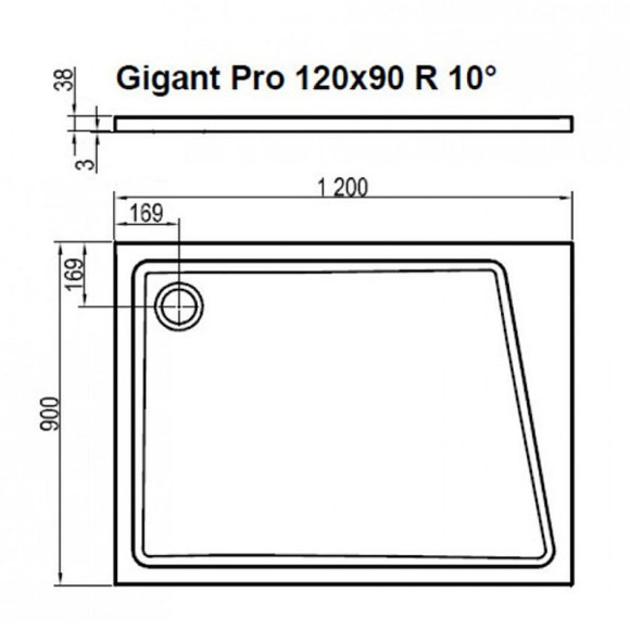 Душевой поддон из искусственного камня Ravak 10° Gigant Pro 120x90 XA05G70101P Белый Душевой поддон из искусственного камня Ravak 10° Gigant Pro 120x90 XA05G70101P Белый