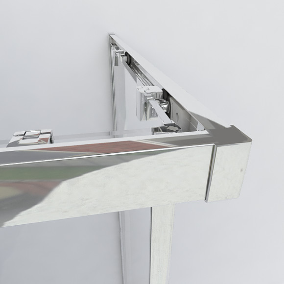 Душевой уголок Vincea Garda 110x110 VSS-1G1111CGB профиль Черный стекло тонированное