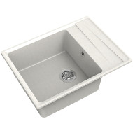 Кухонная мойка GranFest Level GF-LV-660L Белая Кухонная мойка GranFest Level GF-LV-660L Белая