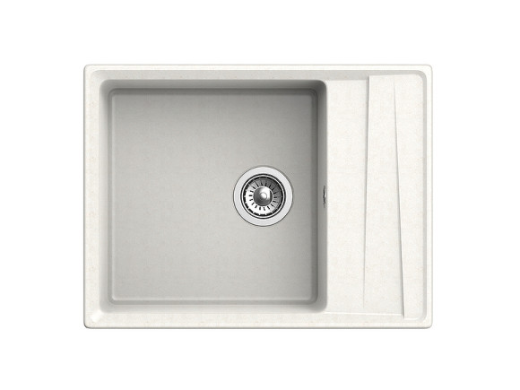 Кухонная мойка GranFest Level GF-LV-660L Белая Кухонная мойка GranFest Level GF-LV-660L Белая