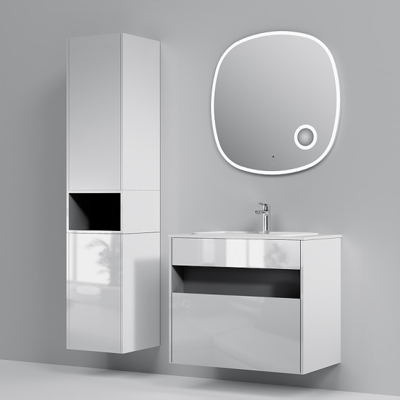 Тумба под раковину AM.PM Func 80 M8FFUX0801WG подвесная Белая глянцевая Тумба под раковину AM.PM Func 80 M8FFUX0801WG подвесная Белая глянцевая