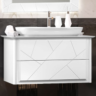 Тумба под раковину Opadiris Луиджи 90 00-00005939 подвесная Белая матовая