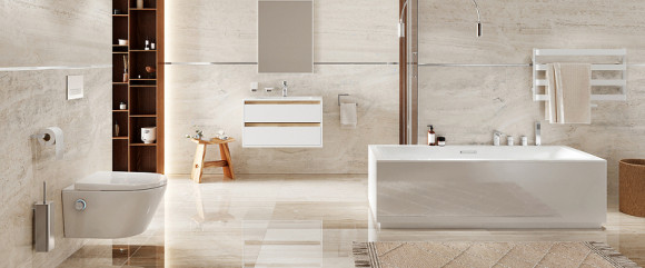 Ершик для унитаза Excellent Riko Gold DOEX.1617GL Золото