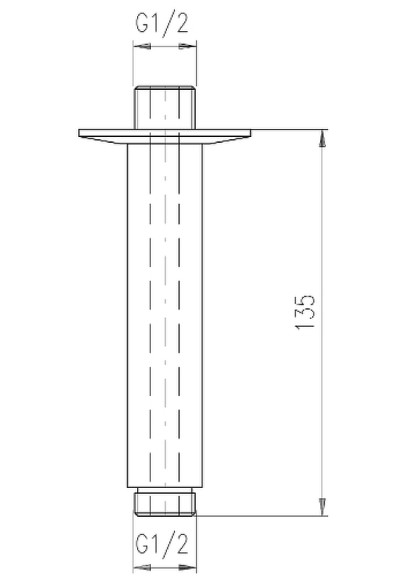 Кронштейн для верхнего душа Rav Slezak MD0372Z Золото Кронштейн для верхнего душа Rav Slezak MD0372Z Золото