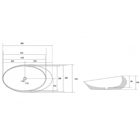 Раковина-чаша Abber Bequem 49 AC2107 Белая Раковина-чаша Abber Bequem 49 AC2107 Белая