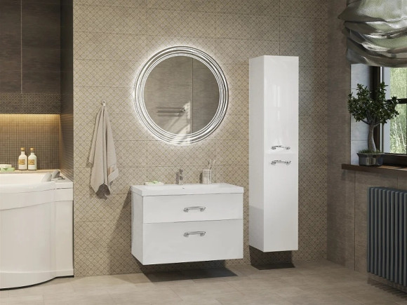 Зеркало Marka One Belle 75 Light У26304 с подсветкой