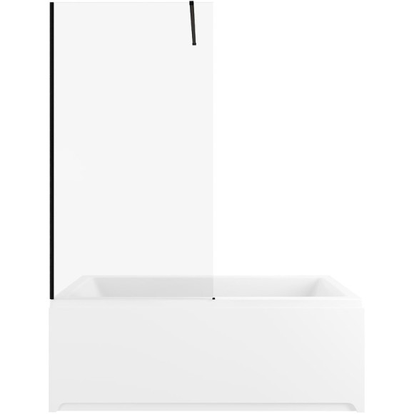 Шторка на ванну Allen Brau Infinity 3 80 3.21063.BBA профиль Черный браш стекло прозрачное Шторка на ванну Allen Brau Infinity 3 80 3.21063.BBA профиль Черный браш стекло прозрачное