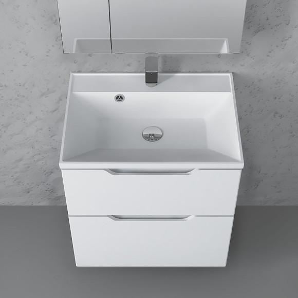 Тумба под раковину Raval Wector 60 Wct.01.60/P/W/MD подвесная Белая