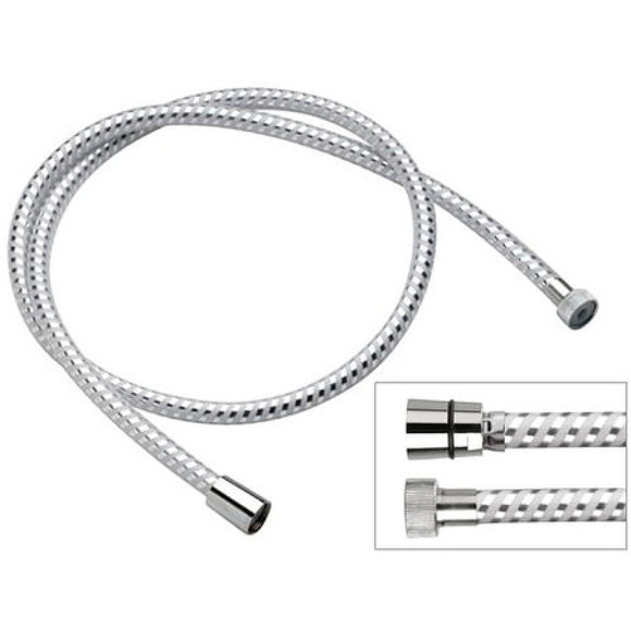 Душевой шланг Remer 332CN150 Хром Белый глянец Душевой шланг Remer 332CN150 Хром Белый глянец