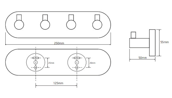 Вешалка для полотенец Bemeta Omega 104405212 Хром Вешалка для полотенец Bemeta Omega 104405212 Хром