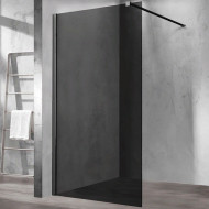 Душевая перегородка Vincea Walk-In 100 VSW-1H100CGB профиль Черный матовый стекло тонированное