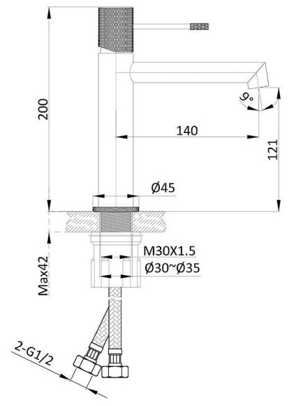 Смеситель для раковины Vincea Desire VBF-1D1CH Хром Смеситель для раковины Vincea Desire VBF-1D1CH Хром
