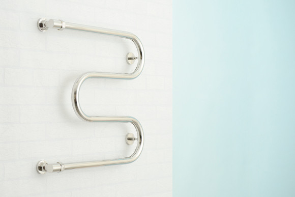 Водяной полотенцесушитель Сунержа М-образный 600х400 00-0008-6040 с двумя полками Хром