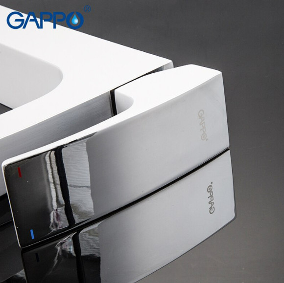 Смеситель для раковины Gappo G07 G1007-18 Белый Хром Смеситель для раковины Gappo G07 G1007-18 Белый Хром
