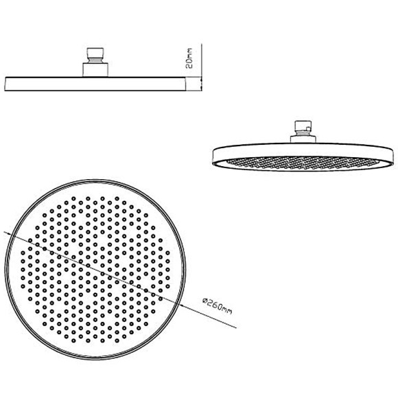 Верхний душ Vincea VSHD-42CMB Черный матовый Верхний душ Vincea VSHD-42CMB Черный матовый