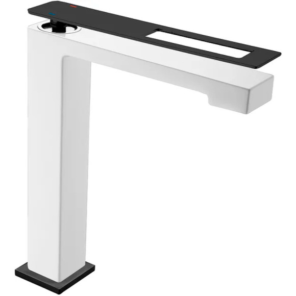 Смеситель для раковины Boheme Q 142-WB Белый Черный Смеситель для раковины Boheme Q 142-WB Белый Черный