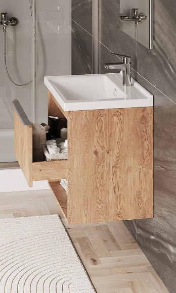 Тумба под раковину Aquaton Хоуп 60 1A287201HP6C0 подвесная Орех