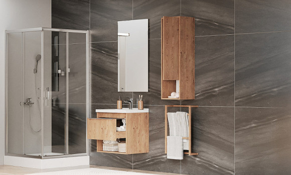 Тумба под раковину Aquaton Хоуп 60 1A287201HP6C0 подвесная Орех