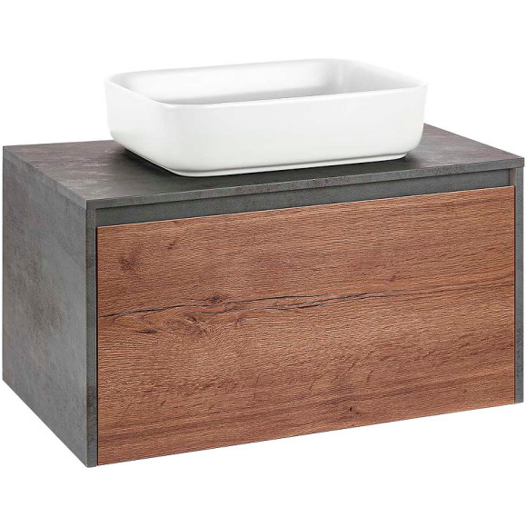 Тумба под раковину Vincea Mesa 80 VMC-2MS800TB подвесная T.Oak Beton Тумба под раковину Vincea Mesa 80 VMC-2MS800TB подвесная T.Oak Beton
