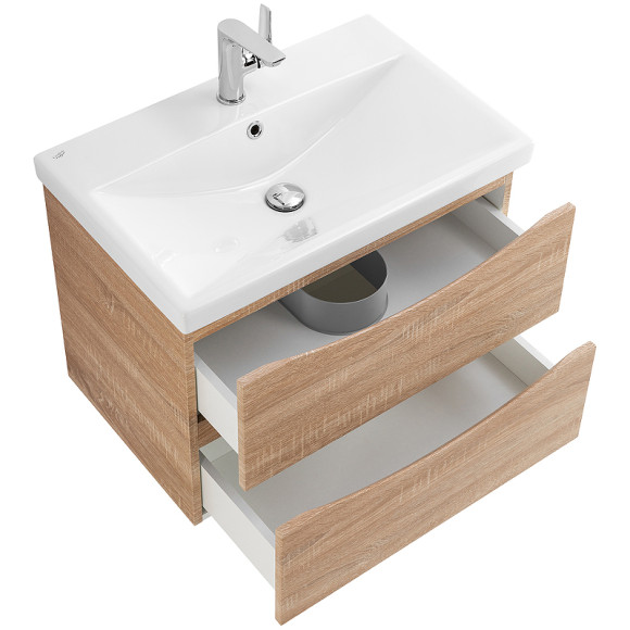 Тумба под раковину BelBagno Marino-Cer 60 MARINO-CER-600-2C-SO-WO-P подвесная Rovere Bianco Тумба под раковину BelBagno Marino-Cer 60 MARINO-CER-600-2C-SO-WO-P подвесная Rovere Bianco