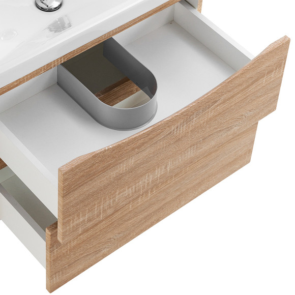 Тумба под раковину BelBagno Marino-Cer 60 MARINO-CER-600-2C-SO-WO-P подвесная Rovere Bianco Тумба под раковину BelBagno Marino-Cer 60 MARINO-CER-600-2C-SO-WO-P подвесная Rovere Bianco