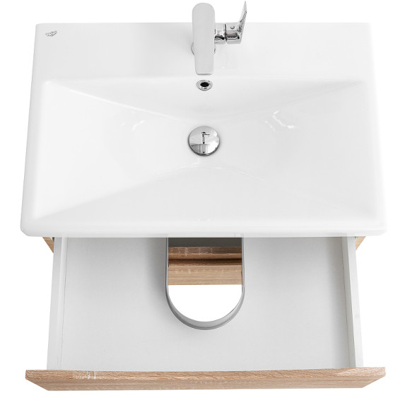 Тумба под раковину BelBagno Marino-Cer 60 MARINO-CER-600-2C-SO-WO-P подвесная Rovere Bianco Тумба под раковину BelBagno Marino-Cer 60 MARINO-CER-600-2C-SO-WO-P подвесная Rovere Bianco
