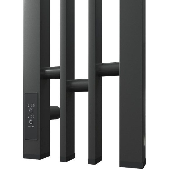 Электрический полотенцесушитель Point Фрея PN20722GB П2 140x1200 диммер слева Графит блеск Электрический полотенцесушитель Point Фрея PN20722GB П2 140x1200 диммер слева Графит блеск