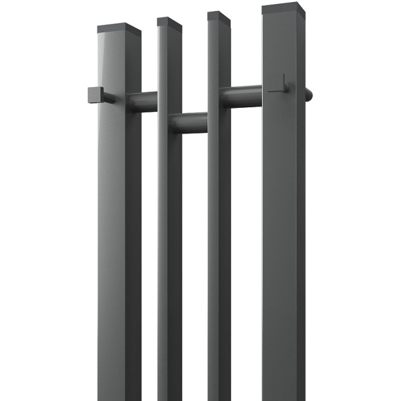 Электрический полотенцесушитель Point Фрея PN20722GB П2 140x1200 диммер слева Графит блеск Электрический полотенцесушитель Point Фрея PN20722GB П2 140x1200 диммер слева Графит блеск