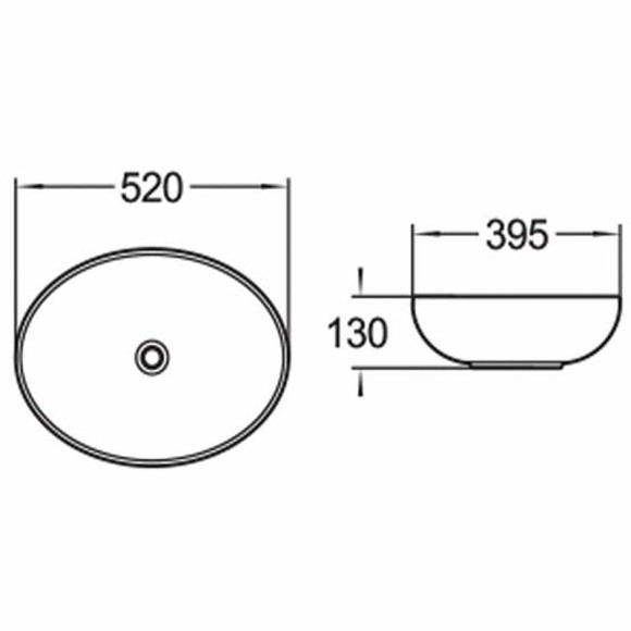 Раковина-чаша Vincea 52 VBS-51552 Белая Раковина-чаша Vincea 52 VBS-51552 Белая