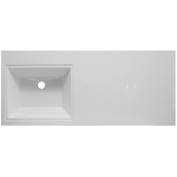 Тумба с раковиной Эстет Dallas Luxe 130 L ФР-00002424 подвесная Белая Тумба с раковиной Эстет Dallas Luxe 130 L ФР-00002424 подвесная Белая