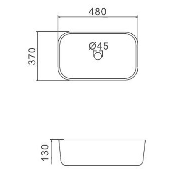 Раковина-чаша Gappo 48 GT403 Белая Раковина-чаша Gappo 48 GT403 Белая