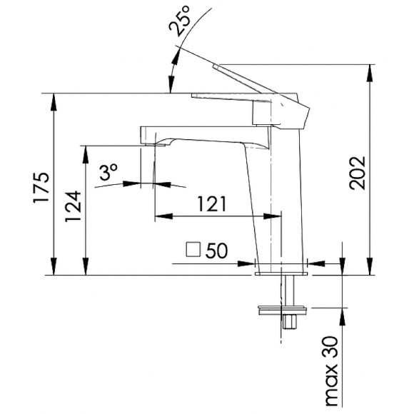 Смеситель для раковины Remer Dream D12 Хром Смеситель для раковины Remer Dream D12 Хром