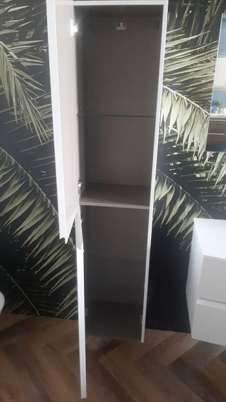 Шкаф пенал Jacob Delafon Nona 30 EB1892LRU-442 подвесной Серый антрацит