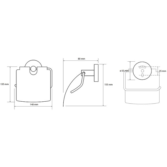 Держатель туалетной бумаги Bemeta Sablo 160112010 с крышкой Золото матовое