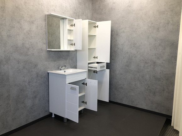 Зеркало со шкафом Comforty Модена М-60 00-00001639 Белое матовое Зеркало со шкафом Comforty Модена М-60 00-00001639 Белое матовое