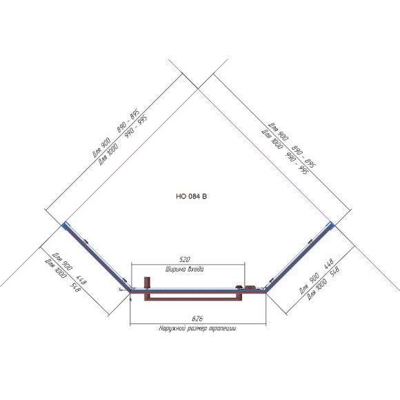 Душевой уголок RGW Hotel HO-084W 100х100 350608400-25 профиль Белый стекло матовое-сатинат Душевой уголок RGW Hotel HO-084W 100х100 350608400-25 профиль Белый стекло матовое-сатинат