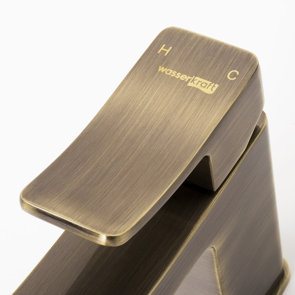 Смеситель для раковины WasserKRAFT Exter 1603 Светлая бронза