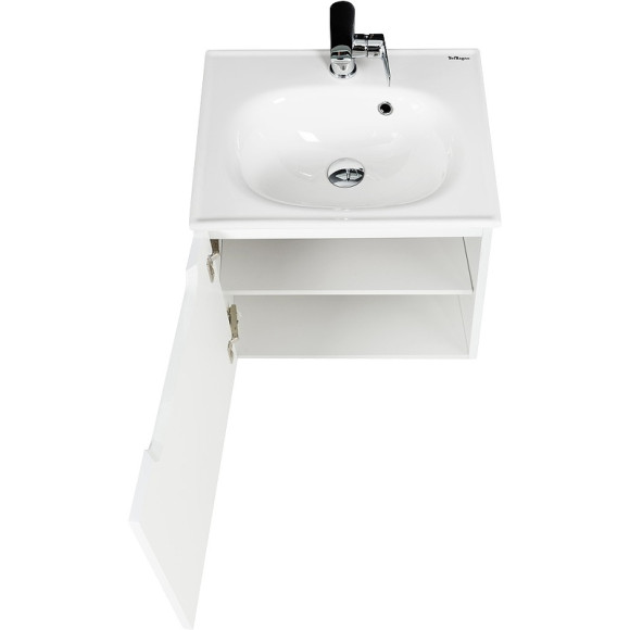 Тумба под раковину BelBagno Etna 50 L ETNA-500-1A-SO-BL-P-L подвесная Bianco Lucido