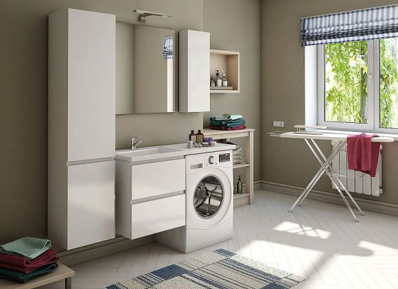 Тумба с раковиной Эстет Dallas Luxe 130 L ФР-00002222 подвесная Белая Тумба с раковиной Эстет Dallas Luxe 130 L ФР-00002222 подвесная Белая